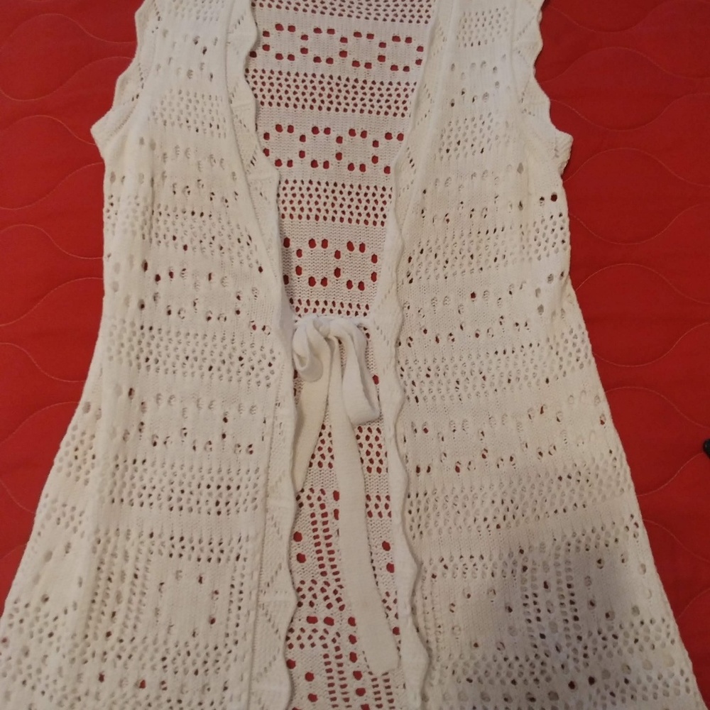 Summer sleeveless cardigan